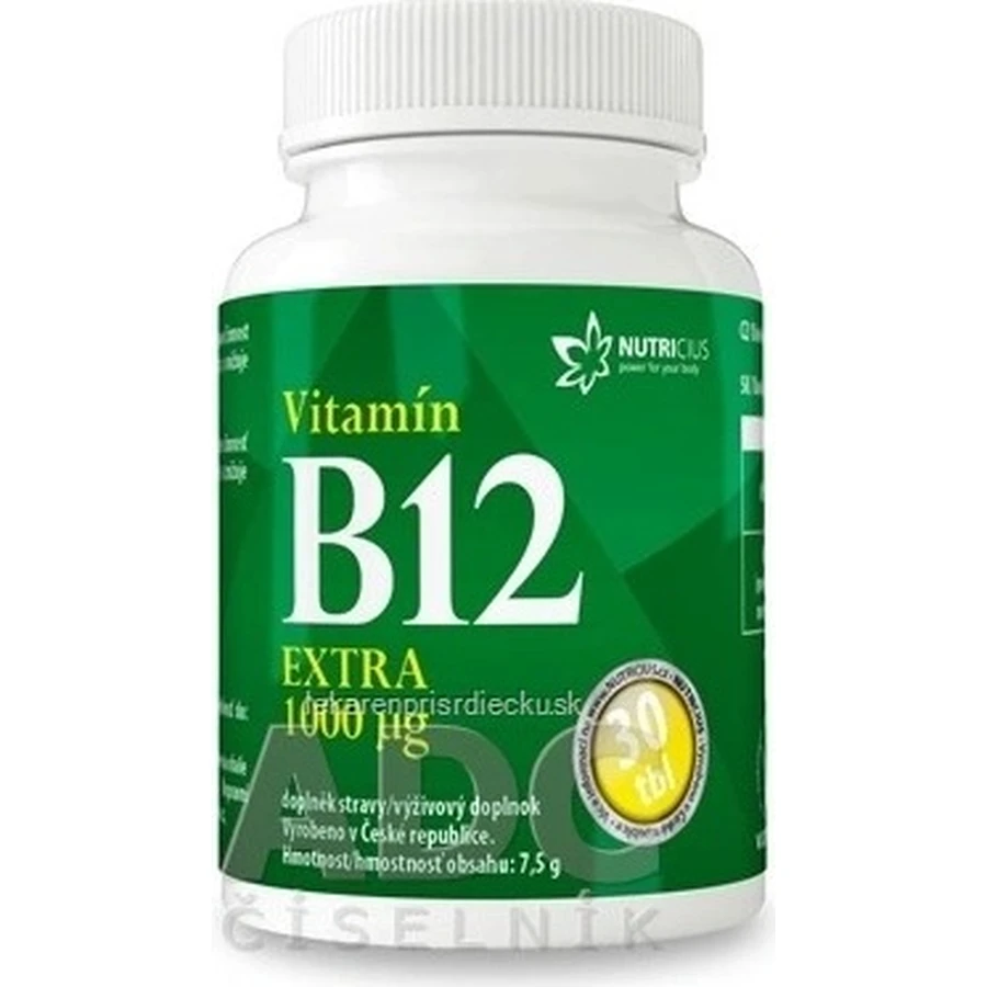 NUTRICIUS Vitamin B12 EXTRA 1000 μg 1×30 tbl, vitamin B12