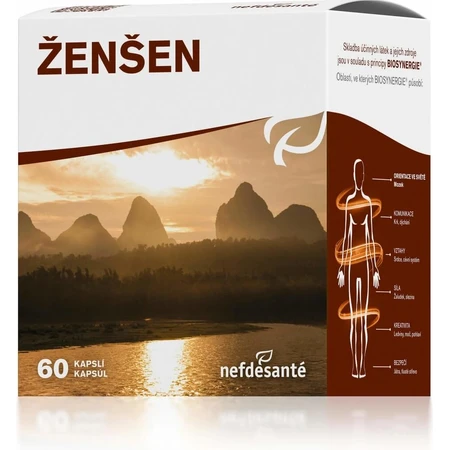 nefdesanté ŽENŠEN 200 mg 6×10 cps, Nahrungsergänzungsmittel