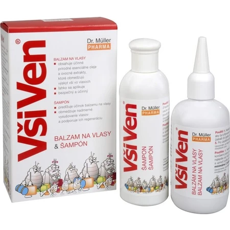 Dr Müller AllVen set 1×1 set, champú 150 ml + acondicionador 150 ml + peine