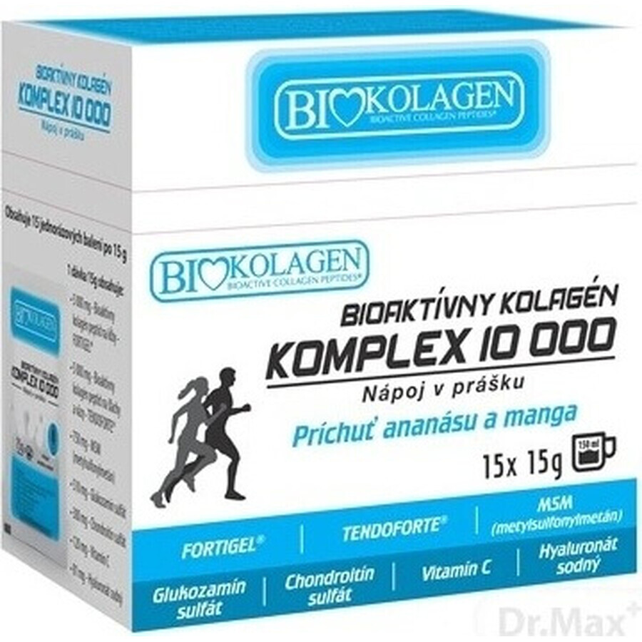 ASP BIOKOLAGEN Bioactive Collagen COMPLEX COMPLEX 10 000 15×15 g, Getränkepulver, Beutel (225 g)