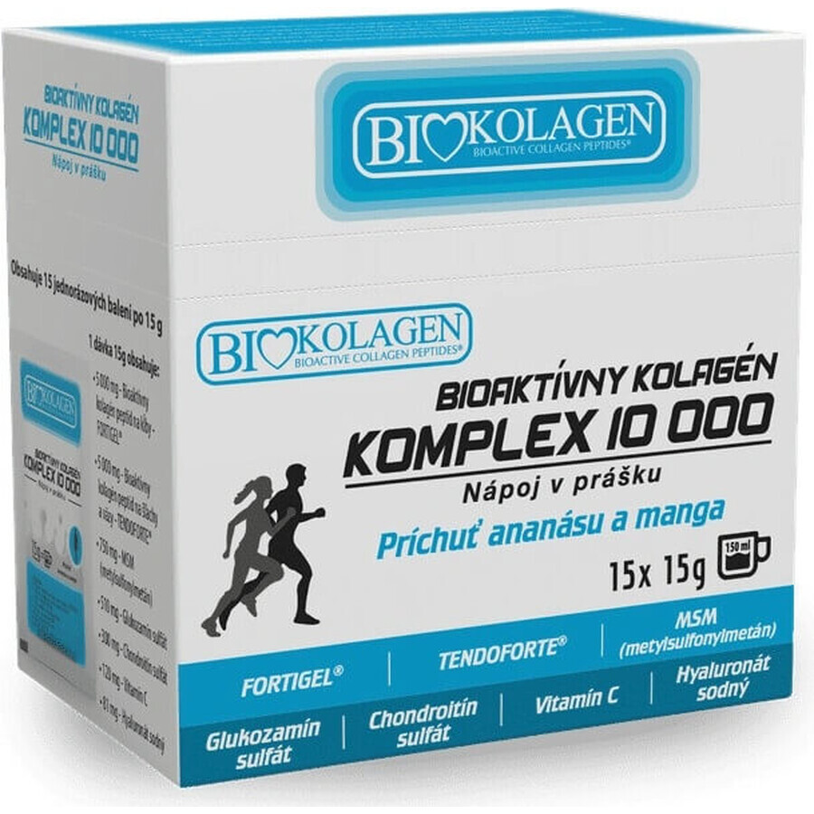ASP BIOKOLAGEN Bioactive Collagen COMPLEX COMPLEX 10 000 15×15 g, Getränkepulver, Beutel (225 g)