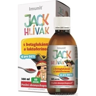 HLIVA JACK JACK JACK SYRUP Glucane, Lactoferrin-Immun 1×300 ml, Sirup für Kinder (60 Dosen)