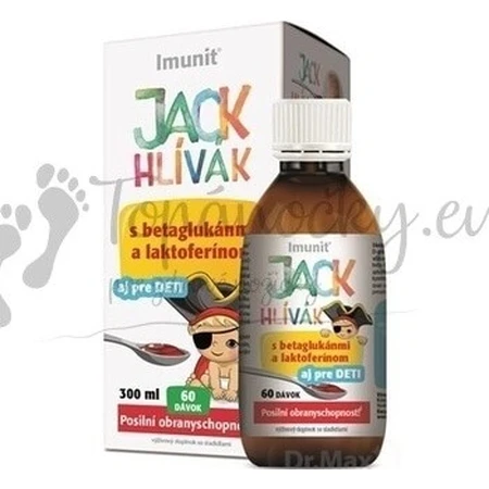 HLIVA JACK JACK JACK SYRUP Glucans, Lactoferrin-Immune 1×300 ml, syrup for children (60 doses)