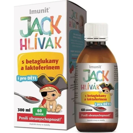 HLIVA JACK JACK JACK SYRUP Glucans, Lactoferrin-Immune 1×300 ml, syrup for children (60 doses)