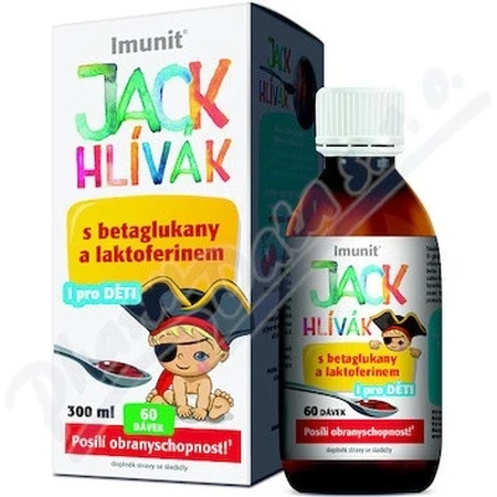 HLIVA JACK JACK JACK SYRUP Glucans, Lactoferrin-Immune 1×300 ml, syrup for children (60 doses)