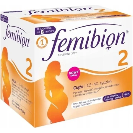 Femibion 2 Grossesse, 56 tbl + 56 cps, complément alimentaire