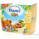 Aliment Hami 100 % fruits Pommes et bananes 4×100 g, première cuillère (à partir de la fin du 4e mois)