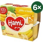 Hami fruit food 100% fruit Apples and bananas 4×100 g, first spoonful (from the end of the 4th month)