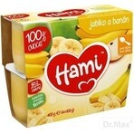 Hami fruit food 100% fruit Apples and bananas 4×100 g, first spoonful (from the end of the 4th month)