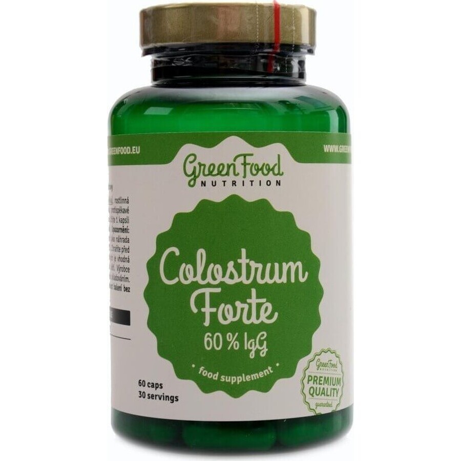 GreenFood Nutrition Colostrum Colostrum Forte 60% IgG 60cps 1×60 cps