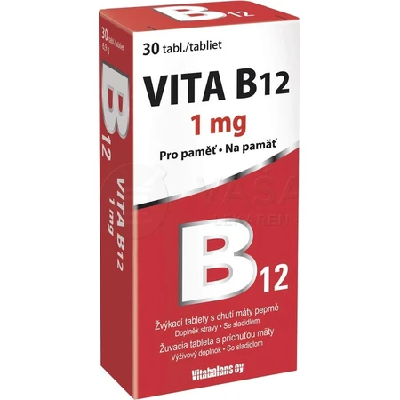 Vitabalans VITA VITA B12 1 mg 1×30 tbl, B12 as chewable tablets
