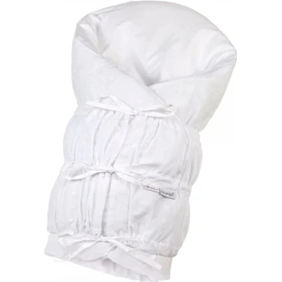 LITTLE ANGEL ANGEL fascia in pizzo con schiena fissa - Outlast® 77x77cm bianco, madeira 1×1 pz.