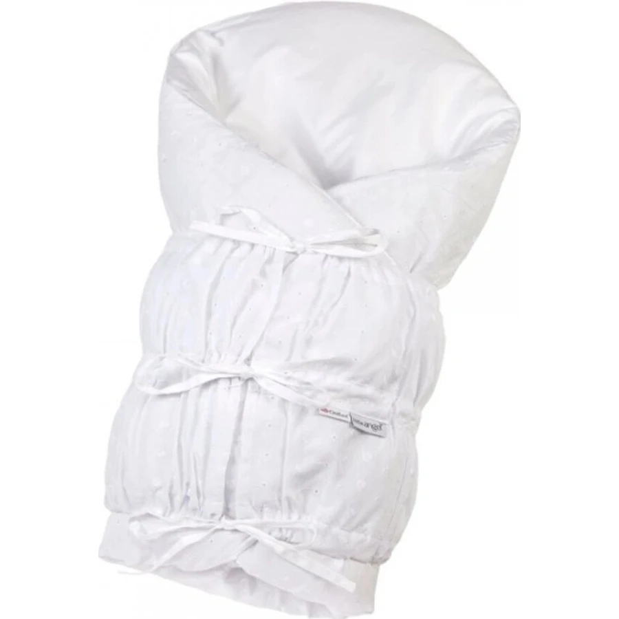 LITTLE ANGEL Fixed lace back cover ANGEL - Outlast® 77x77cm white, madeira 1×1 pc