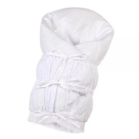 LITTLE ANGEL Fixed lace back cover ANGEL - Outlast® 77x77cm white, madeira 1×1 pc