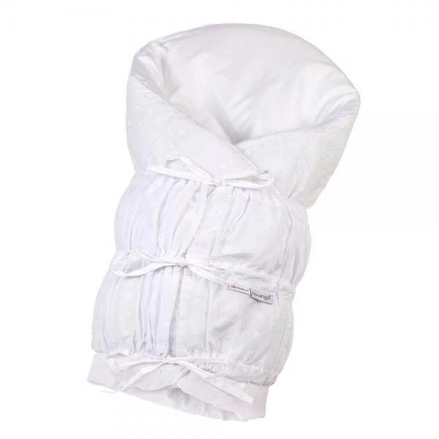 LITTLE ANGEL Fixed lace back cover ANGEL - Outlast® 77x77cm white, madeira 1×1 pc