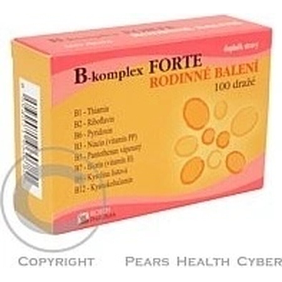 RosenPharma B-Komplex FORTE Familieverpakking 1×100 stuks, dragee