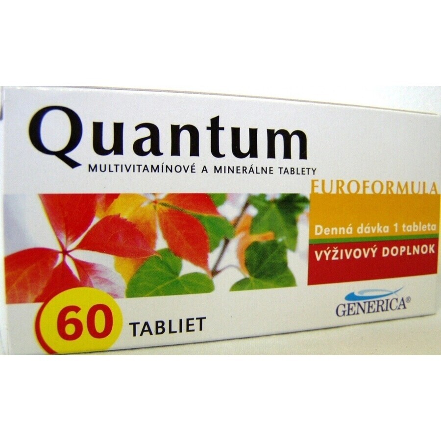 GENERICA Quantum Euroformula 1×60 tbl, complément alimentaire