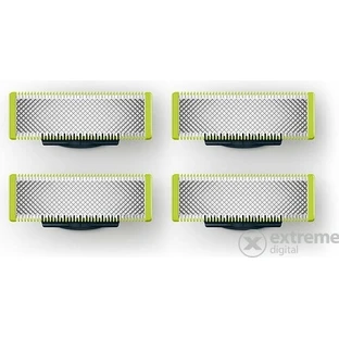 Cuchillas de recambio 4 piezas para Philips OneBlade QP240/50 1×4 piezas, cuchillas de recambio