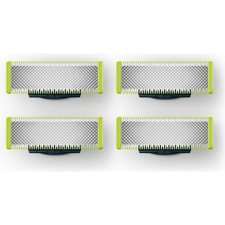 Cuchillas de recambio 4 piezas para Philips OneBlade QP240/50 1×4 piezas, cuchillas de recambio