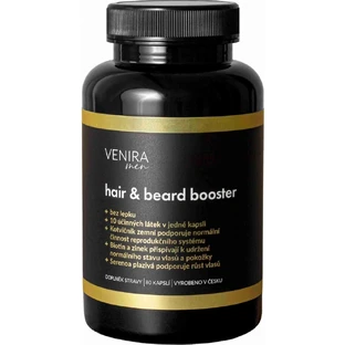 VENIRA Hair and Beard Enhancer for Men 80 day cure 1×80 cps, suplemento nutricional