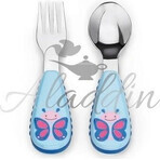 Zoo Lingură și furculiță din oțel inoxidabil Butterfly 12m+ 1×1 buc, ustensile pentru copii Zoo Lingură și furculiță din oțel inoxidabil Butterfly 12m+ 1×1 buc, ustensile pentru copii