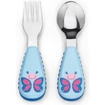 Zoo Lingură și furculiță din oțel inoxidabil Butterfly 12m+ 1×1 buc, ustensile pentru copii Zoo Lingură și furculiță din oțel inoxidabil Butterfly 12m+ 1×1 buc, ustensile pentru copii
