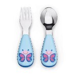 Zoo Lingură și furculiță din oțel inoxidabil Butterfly 12m+ 1×1 buc, ustensile pentru copii Zoo Lingură și furculiță din oțel inoxidabil Butterfly 12m+ 1×1 buc, ustensile pentru copii