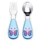Zoo Lingură și furculiță din oțel inoxidabil Butterfly 12m+ 1×1 buc, ustensile pentru copii Zoo Lingură și furculiță din oțel inoxidabil Butterfly 12m+ 1×1 buc, ustensile pentru copii