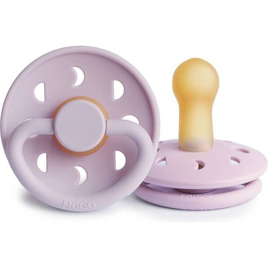 FRIGG chupete de goma Fase Lunar Lila 0-6m 1×1 unid.