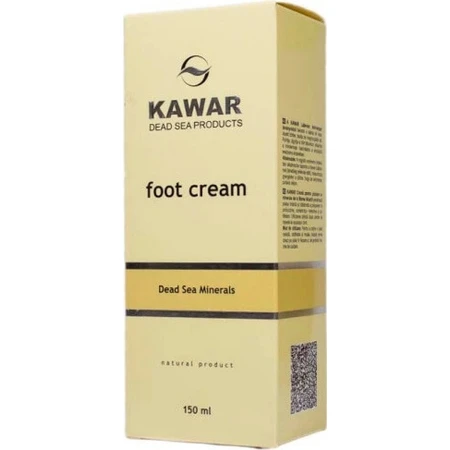 Kawar Crema Mineral para Pies Mar Muerto 150ml 1×150 ml 1×150 ml, crema para pies