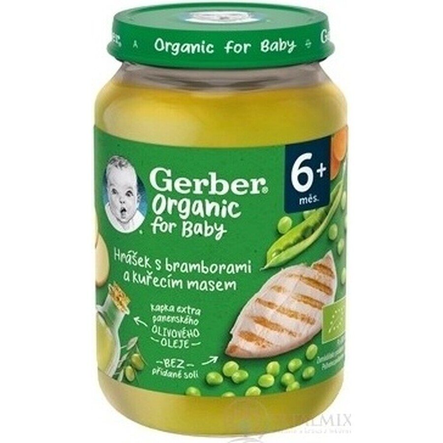 Gerber Biologische Vlees en Groente Snack 1×190 g, snack