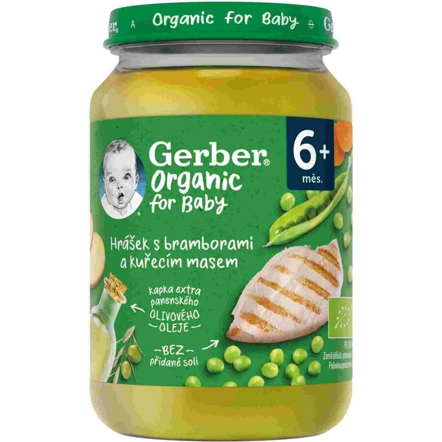 Gerber Biologische Vlees en Groente Snack 1×190 g, snack