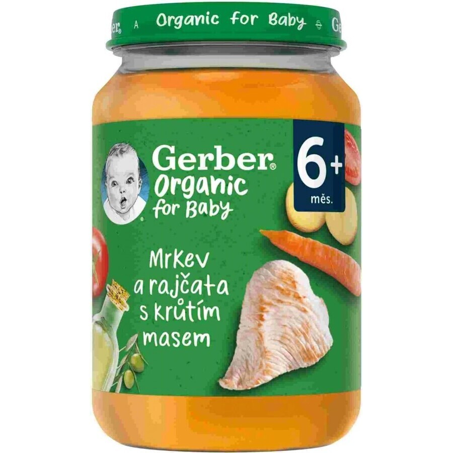 Gerber Biologische Vlees en Groente Snack 1×190 g, snack