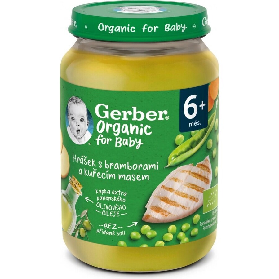 Gerber Biologische Vlees en Groente Snack 1×190 g, snack
