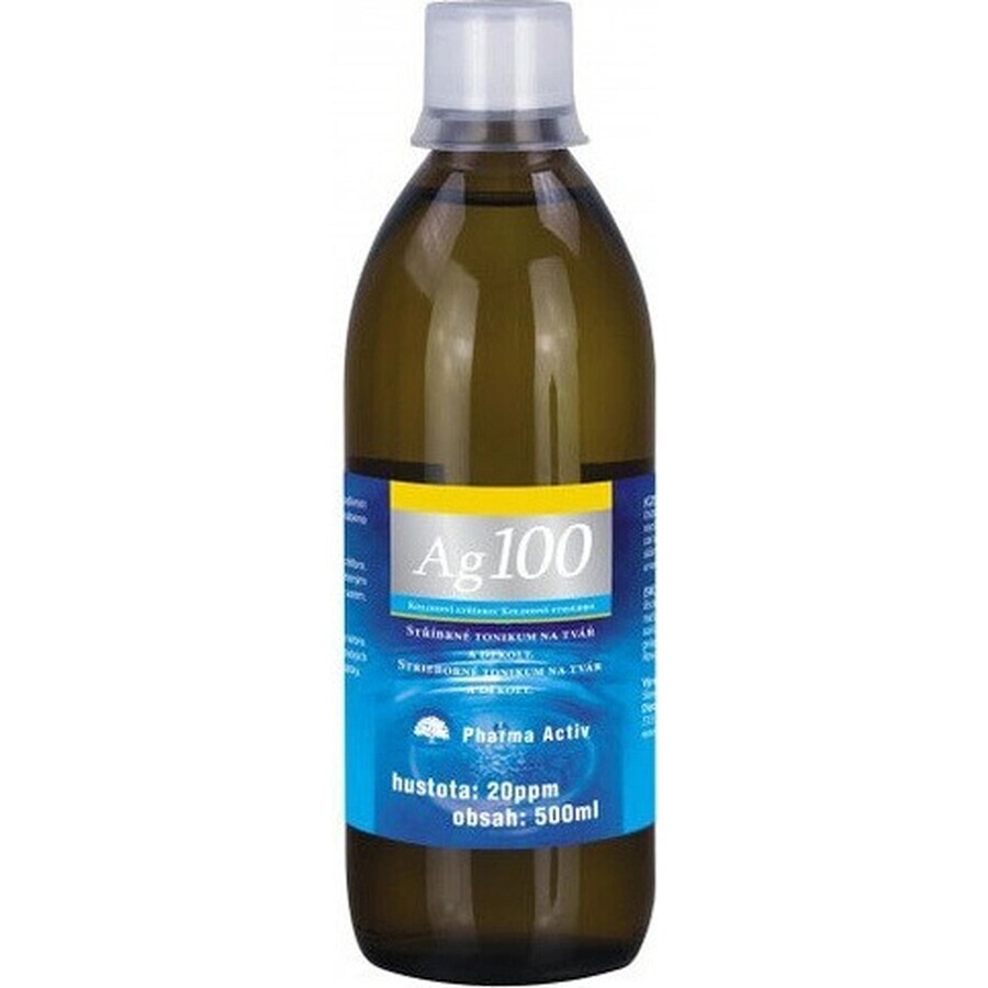 Pharma Activ Colloidal silver Ag100 1×500 ml, 20 ppm, colloidal silver