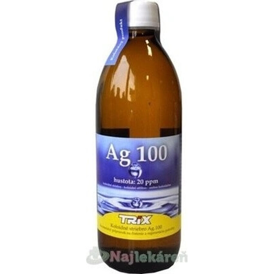 Pharma Activ Colloidal silver Ag100 1×500 ml, 20 ppm, colloidal silver