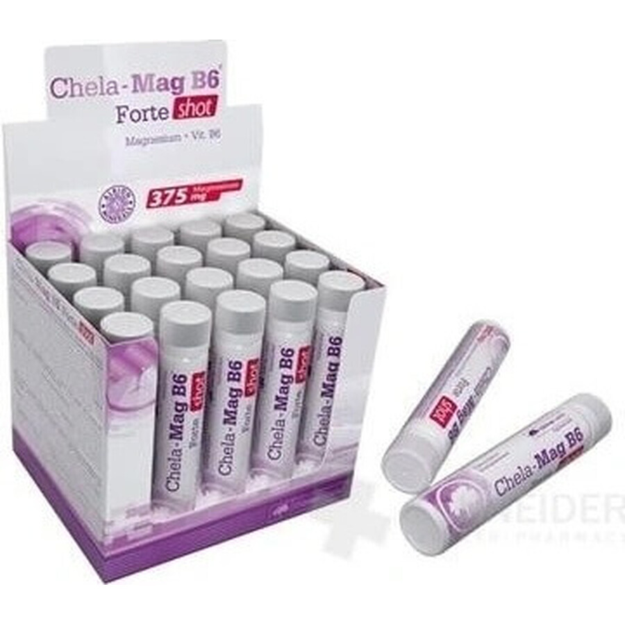 Chela-Mag B6 Forte shot ampoules, cherry flavor 20x25 ml