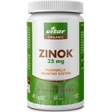 VITAR ORGANIC Zinc 25 mg 1×60 tbl, containing vitamin C