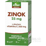 VITAR ORGANIC Zinc 25 mg 1×60 tbl, care conține vitamina C VITAR ORGANIC Zinc 25 mg 1×60 tbl, care conține vitamina C