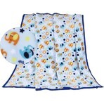 Babydecke ELLA 1003/163 N 100x155cm blauer Elefant 1×1 Stück, Babydecke Babydecke ELLA 1003/163 N 100x155cm blauer Elefant 1×1 Stück, Babydecke