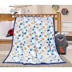 Babydecke ELLA 1003/163 N 100x155cm blauer Elefant 1×1 Stück, Babydecke Babydecke ELLA 1003/163 N 100x155cm blauer Elefant 1×1 Stück, Babydecke