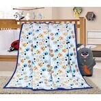 Babydecke ELLA 1003/163 N 100x155cm blauer Elefant 1×1 Stück, Babydecke Babydecke ELLA 1003/163 N 100x155cm blauer Elefant 1×1 Stück, Babydecke