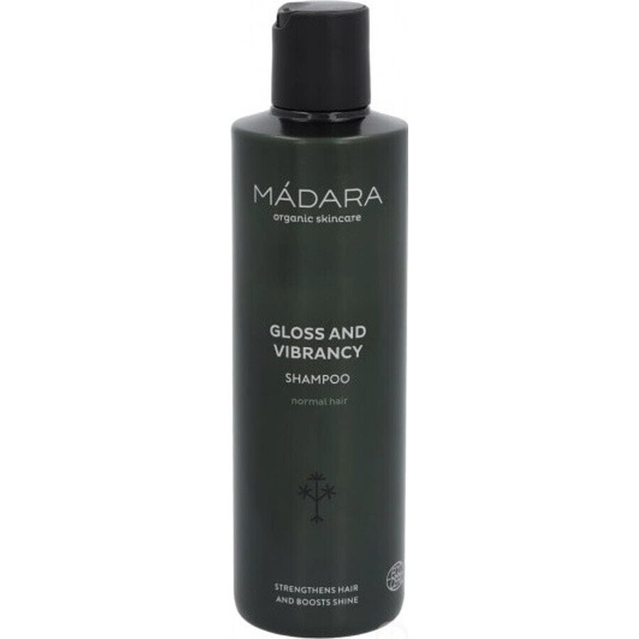MÁDARA Shampoo for shine and revitalization of normal hair 1×250 ml, Certified natural shampoo