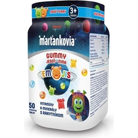 Martian GUMMY GUMMY AUTUMN - WINTER EMOJIS 50 stuks 1×50 stuks, voedingssupplement