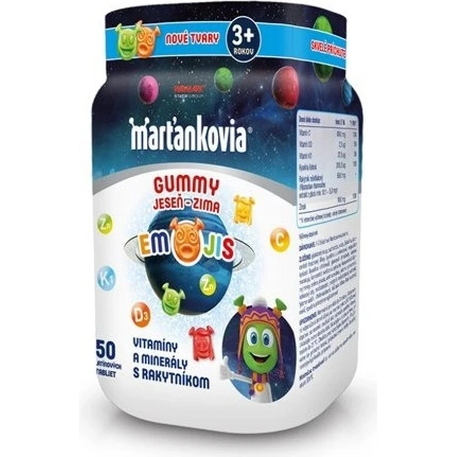Martian GUMMY GUMMY AUTUMN - WINTER EMOJIS 50 stuks 1×50 stuks, voedingssupplement