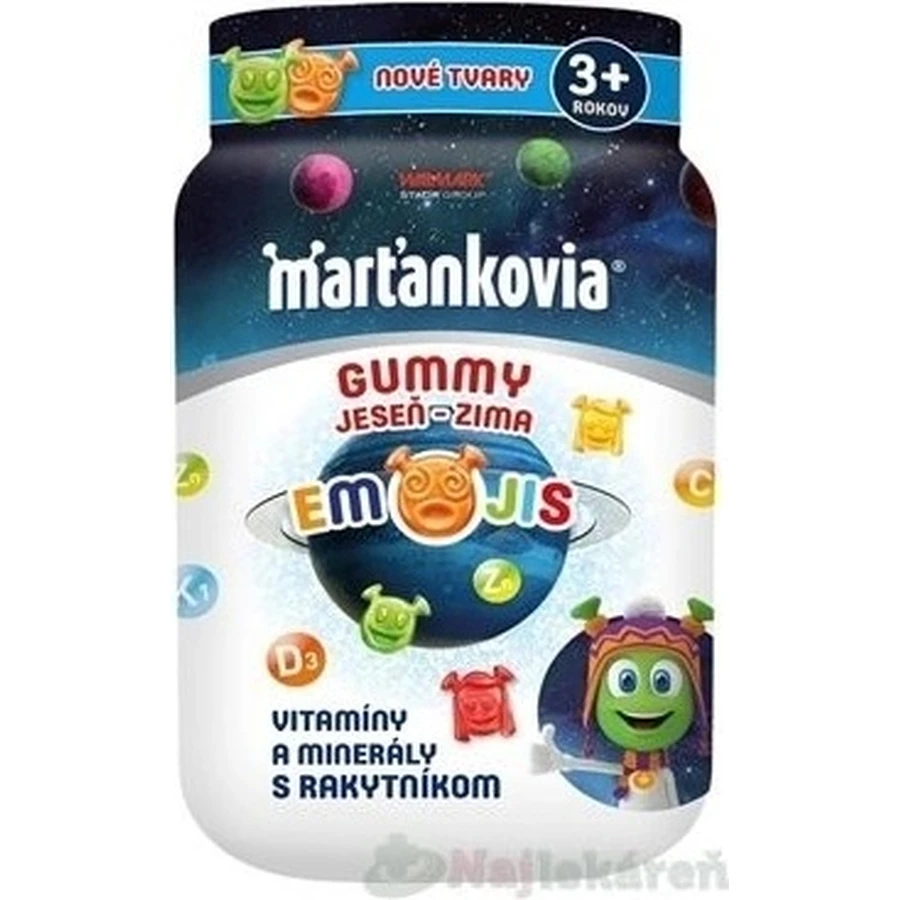 Martian GUMMY GUMMY AUTUMN - WINTER EMOJIS 50 stuks 1×50 stuks, voedingssupplement