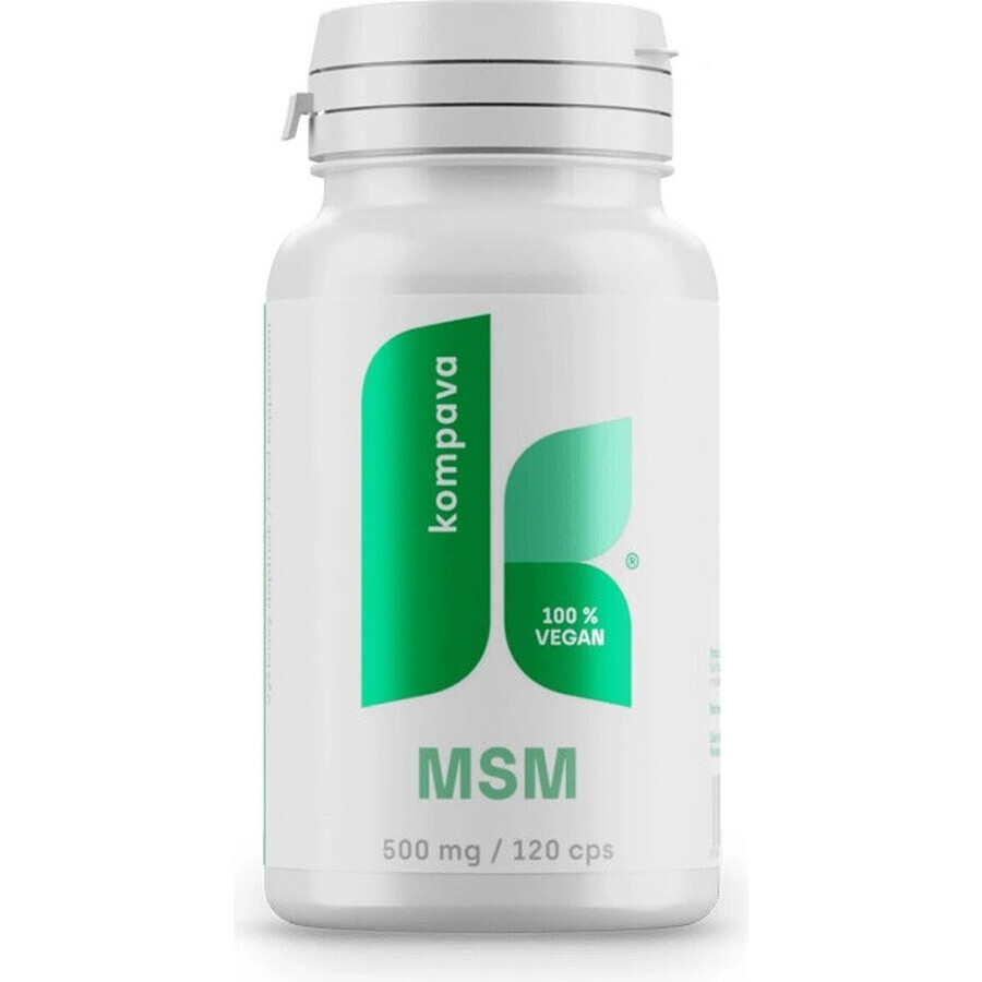 kompava MSM 500 mg 1×120 cps, integratore alimentare