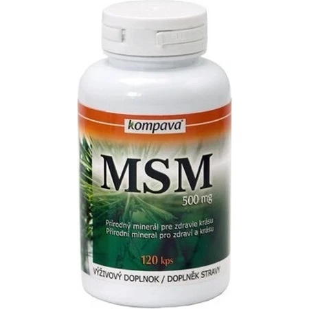 kompava MSM 500 mg 1×120 cps, food supplement