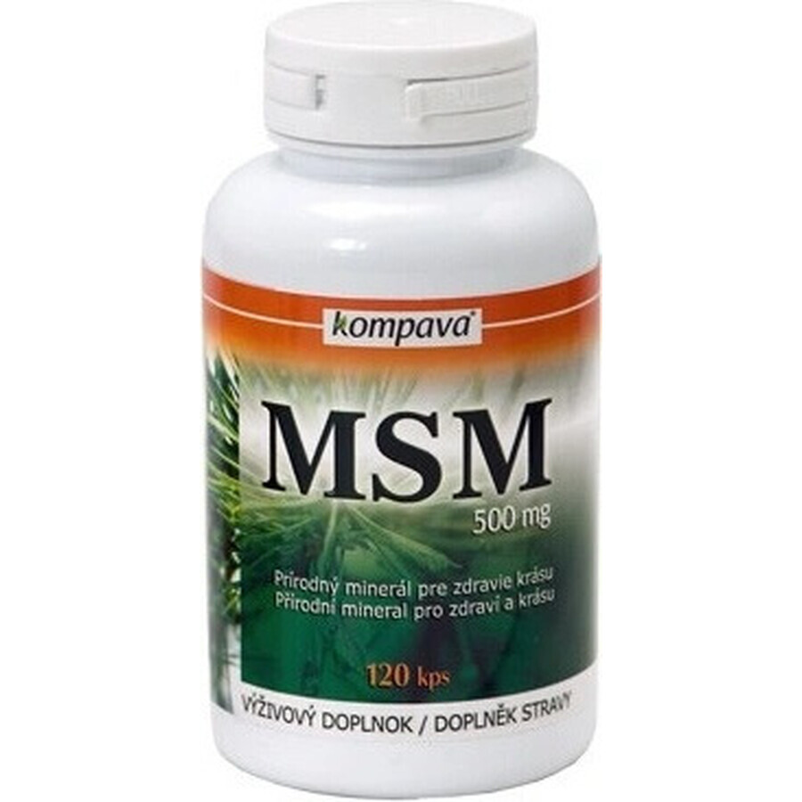 kompava MSM 500 mg 1×120 cps, integratore alimentare