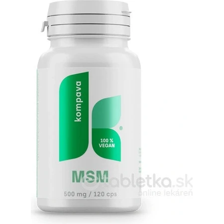 kompava MSM 500 mg 1×120 cps, food supplement